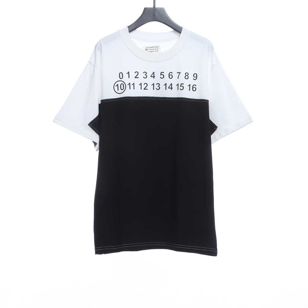 Margiela Number Size Chart Printed Panel Short Sleeve