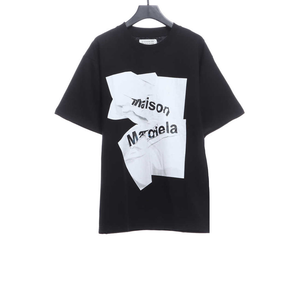 Margiela logo-print jersey short sleeves