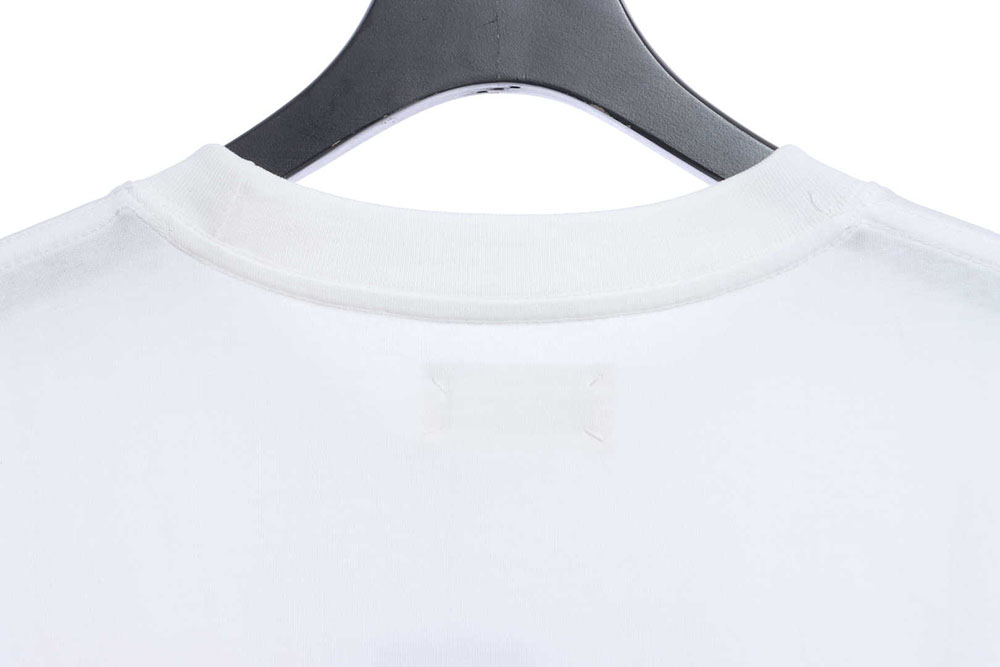 Margiela number sporadic print short sleeves