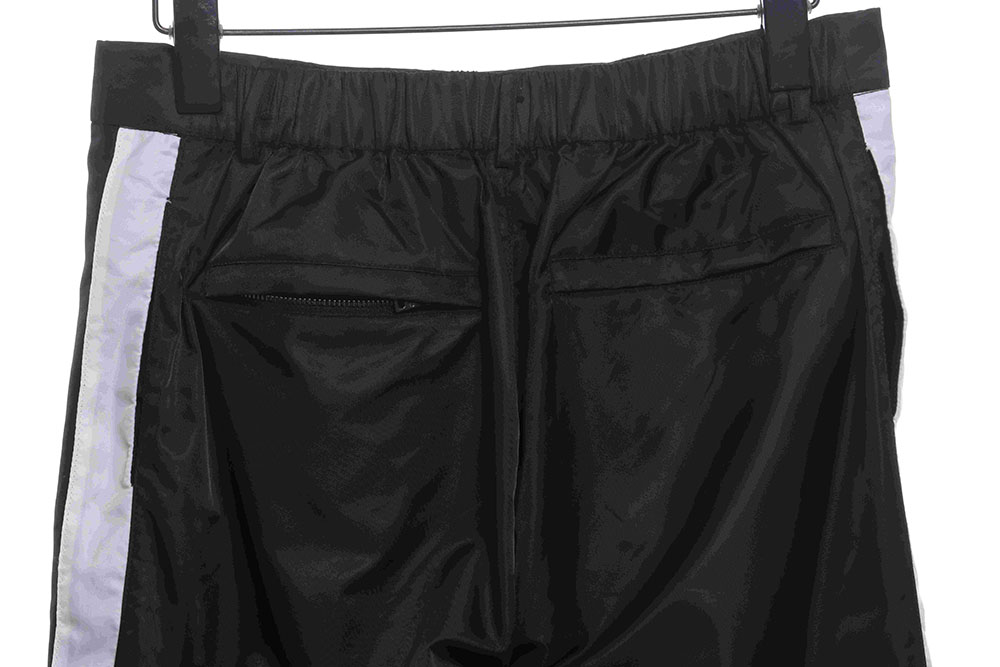 Prada color-block nylon double-zip trousers