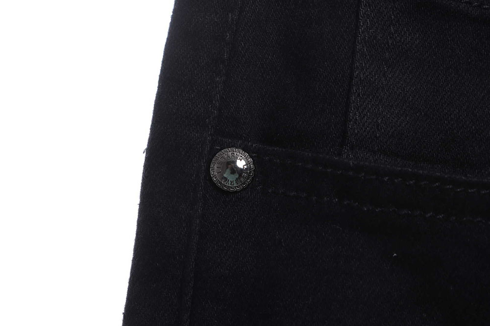Prada triangle denim trousers