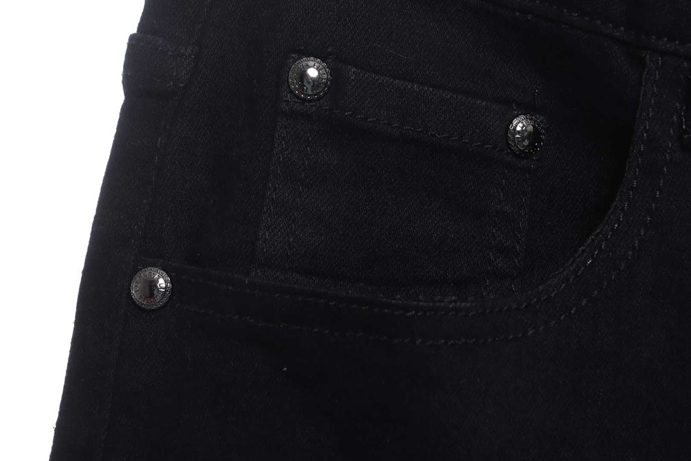 Prada triangle denim trousers