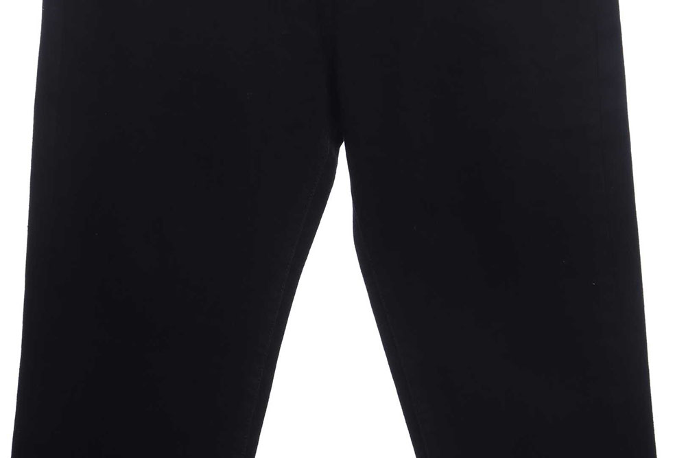 Prada triangle denim trousers