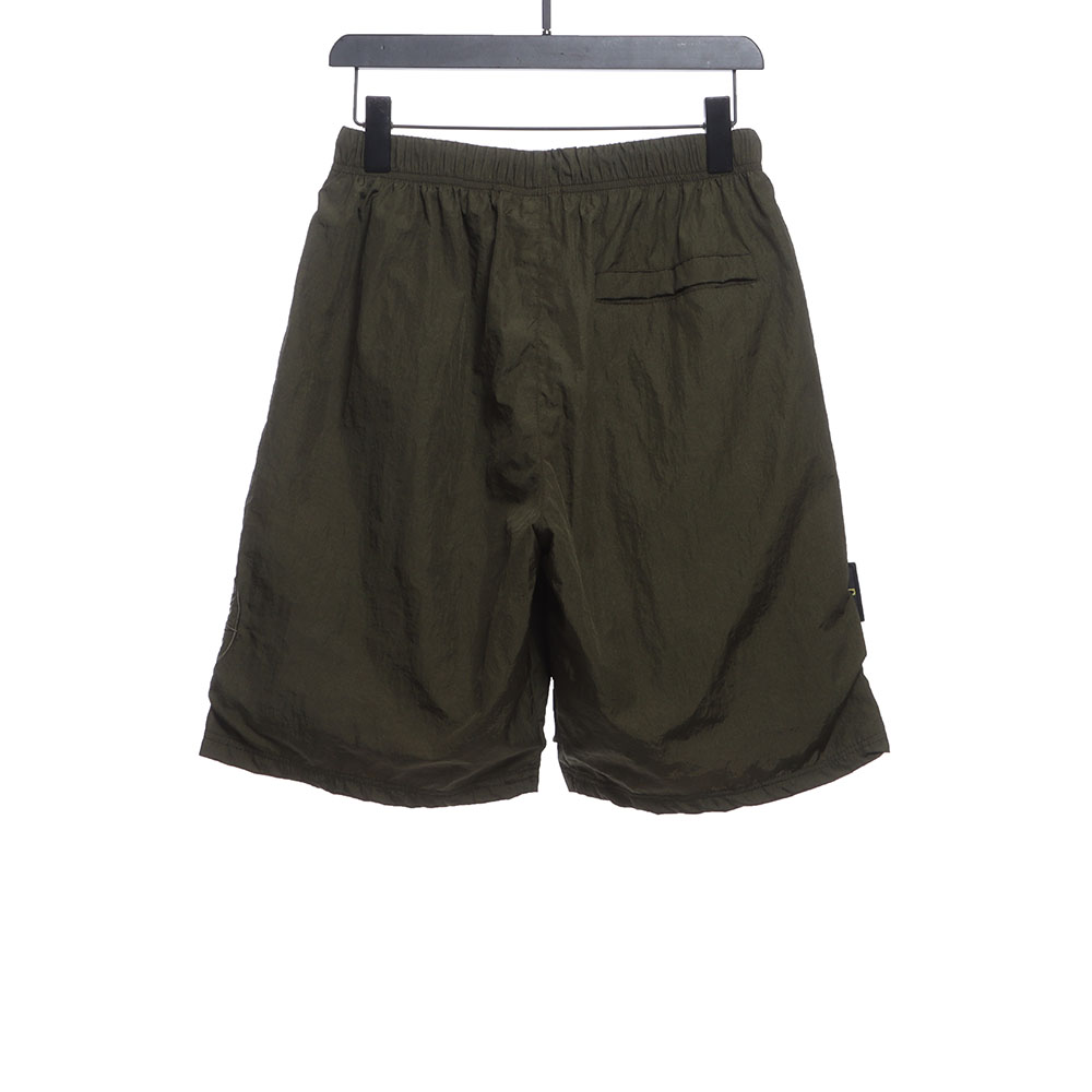 Stone Island Side Compass Large Embroidered Shorts TSK1