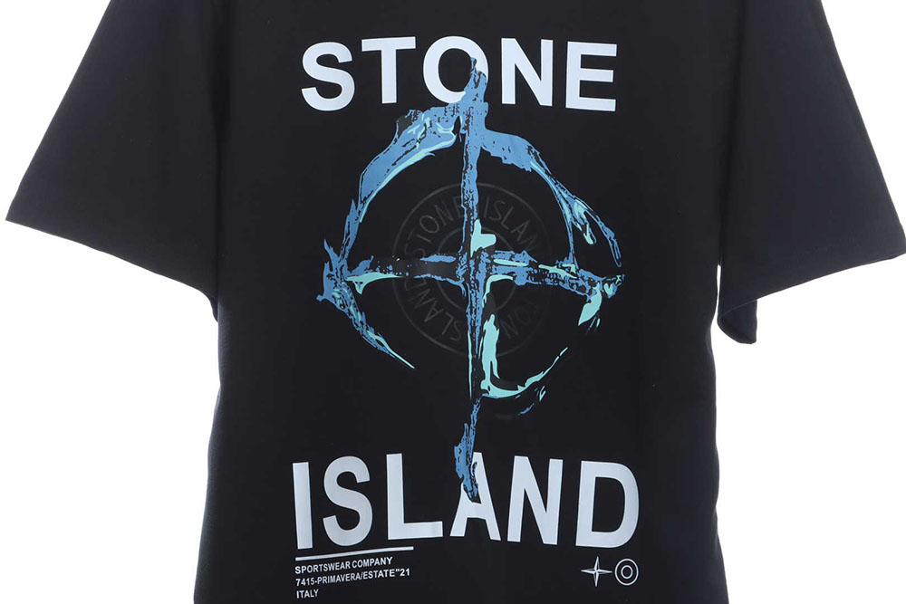 Stone Island Ruin Compass Print Short Sleeve TSK1