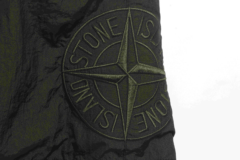 Stone Island Side Compass Large Embroidered Shorts TSK1