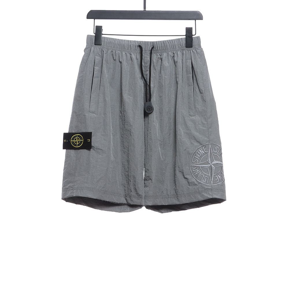 Stone Island Side Compass Large Embroidered Shorts TSK2