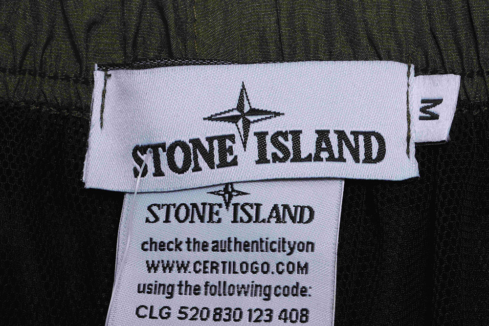 Stone Island Side Compass Large Embroidered Shorts TSK1