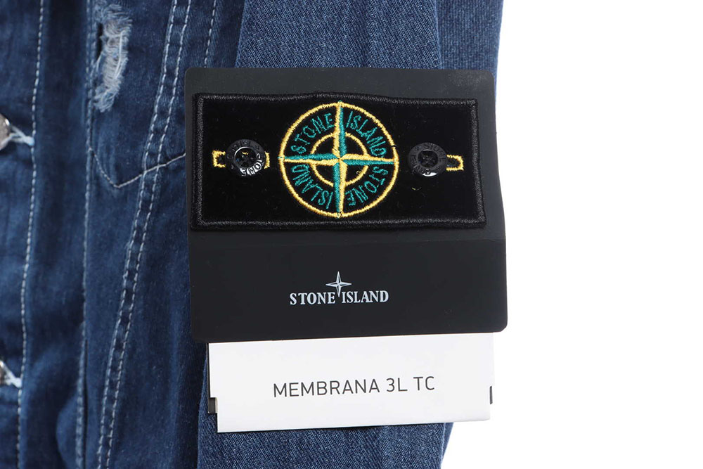 Stone Island Washed Distressed Denim Jacket TSK1
