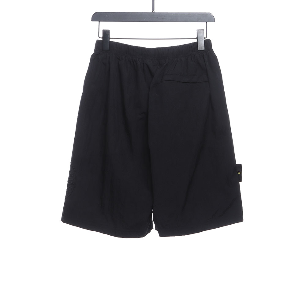 Stone Island Side Compass Oversize Embroidered Shorts