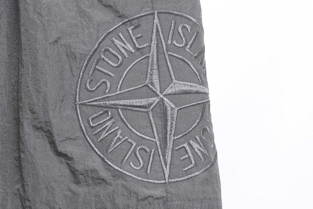 Stone Island Side Compass Large Embroidered Shorts TSK2