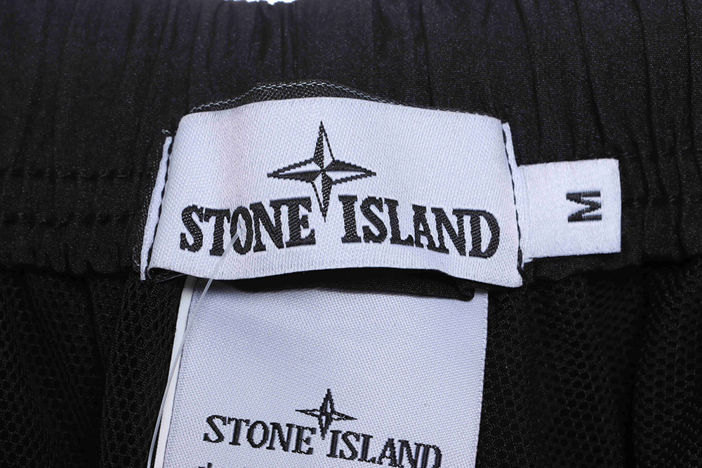 Stone Island Side Compass Oversize Embroidered Shorts