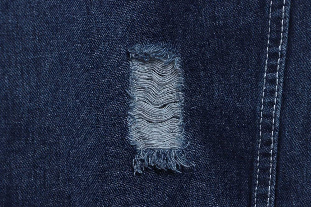 Stone Island Washed Distressed Denim Jacket TSK1