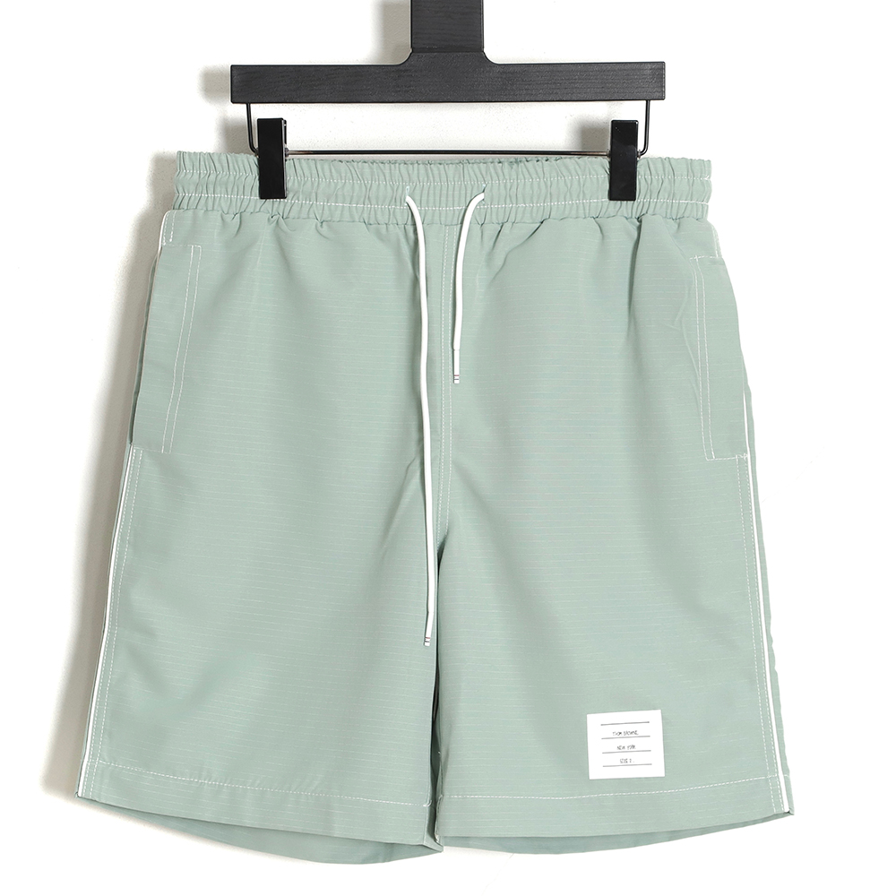 Thom Browne woven nylon track shorts