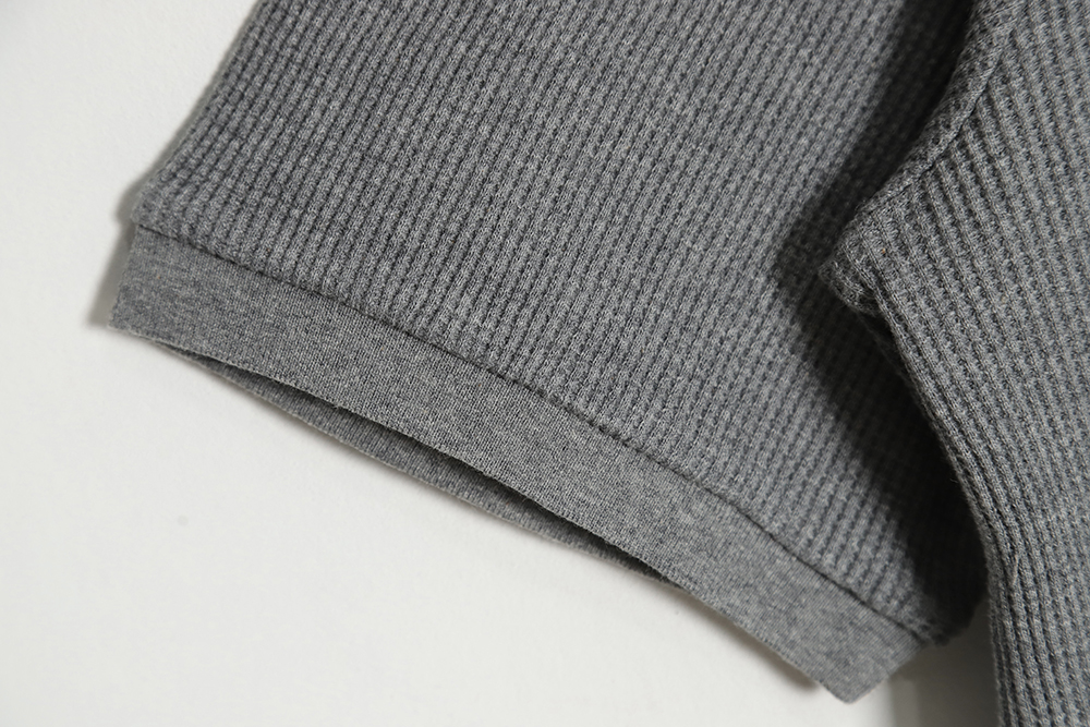 Thom Browne Classic Four Bar Waffle Polo Short Sleeve