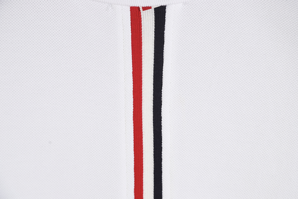 THOM BROWNE TB POLO Short Sleeve with Center Back Webbing