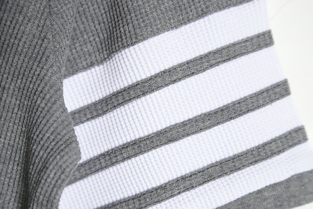 Thom Browne Classic Four Bar Waffle Polo Short Sleeve