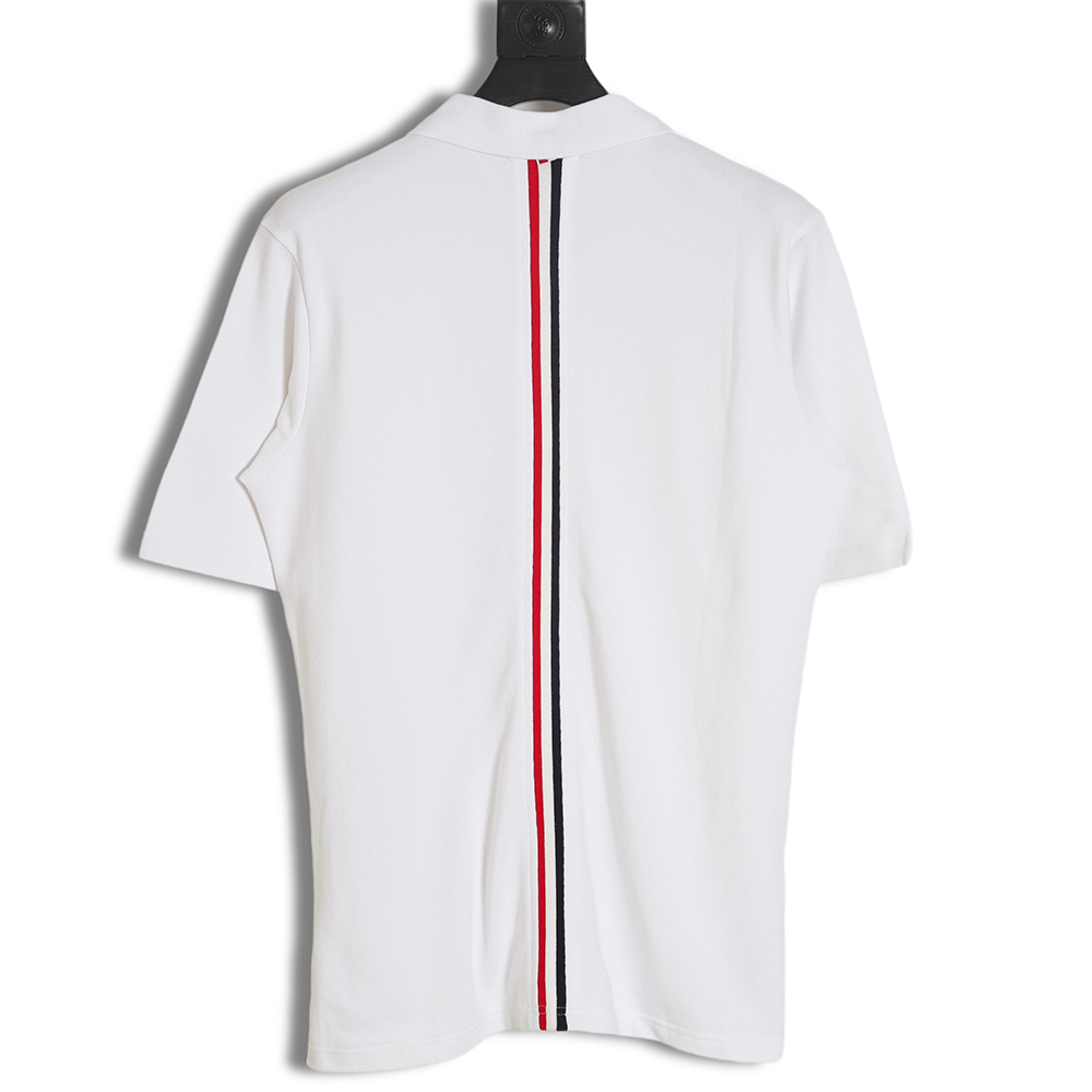 THOM BROWNE TB POLO Short Sleeve with Center Back Webbing