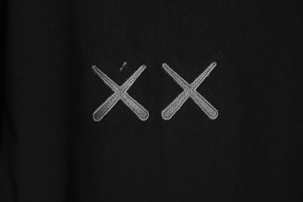 The North Face XX Kaws joint letter embroidery short-sleeved T-shirt TSK1