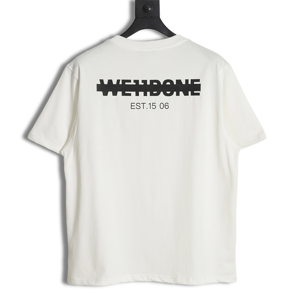 WE11 DONE Seal Letter Print Short Sleeve T-Shirt