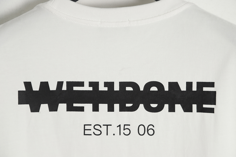 WE11 DONE Seal Letter Print Short Sleeve T-Shirt