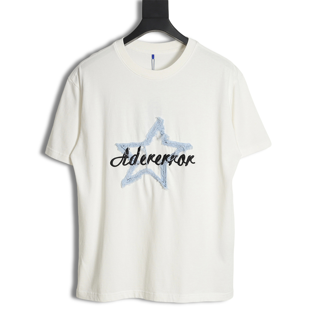 ADER ERROR patch pentagram short-sleeved T-shirt TSK1