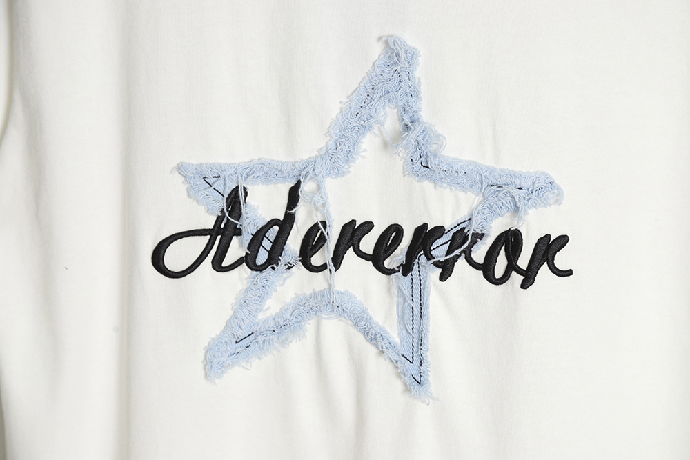 ADER ERROR patch pentagram short-sleeved T-shirt TSK1