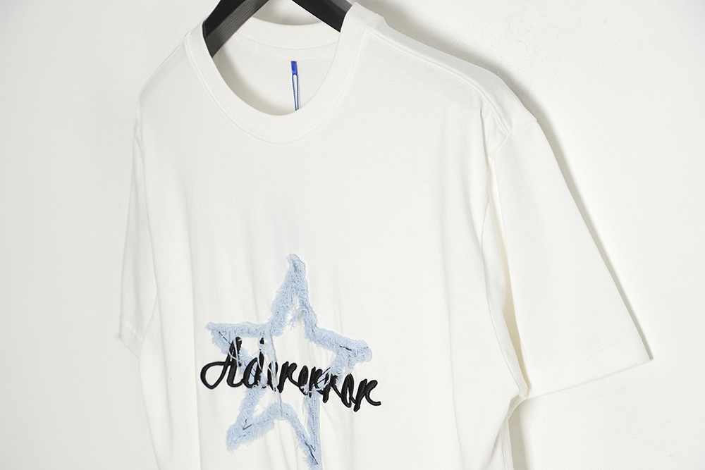 ADER ERROR patch pentagram short-sleeved T-shirt TSK1