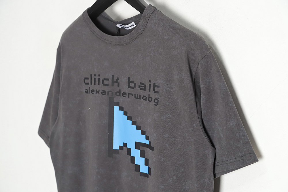 Alexander wang Washed Mosaic Arrow Short Sleeve T-Shirt TSK1