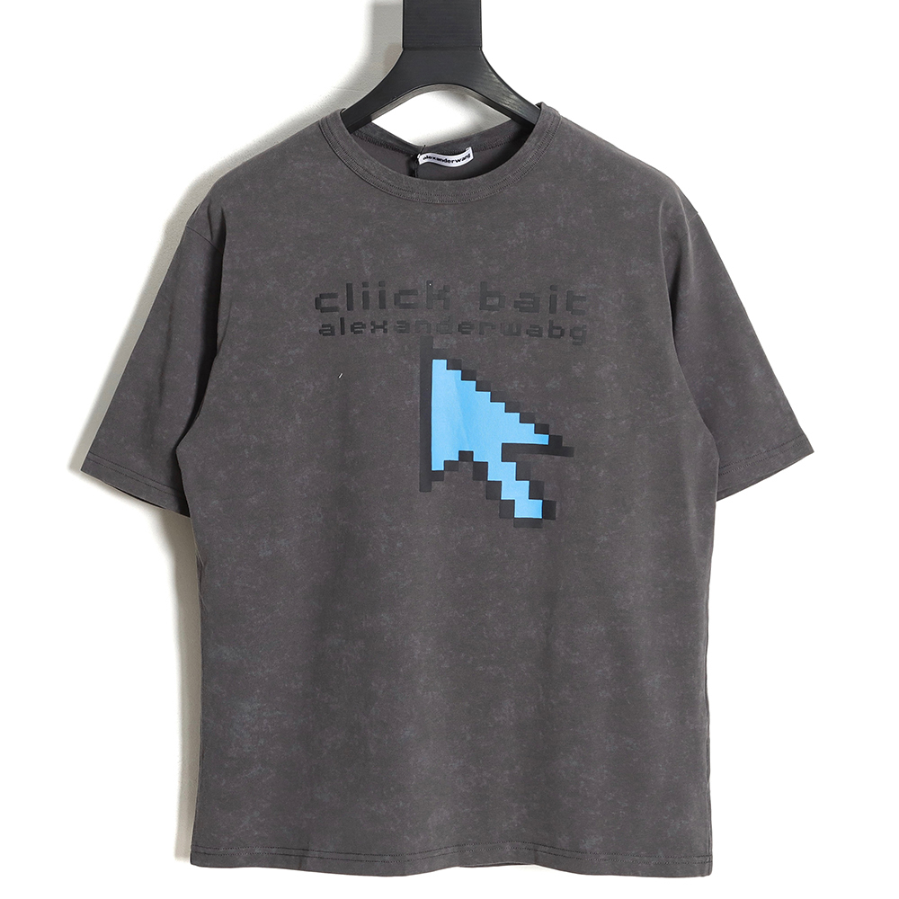 Alexander wang Washed Mosaic Arrow Short Sleeve T-Shirt TSK1