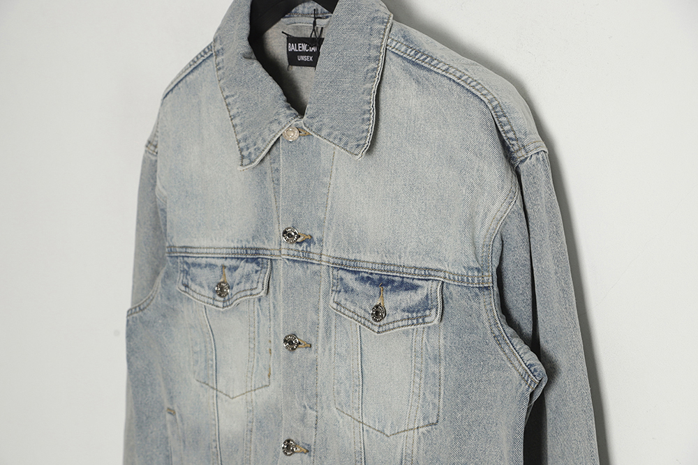 Balenciaga BLCG 23SS graffiti hand-painted denim jacket