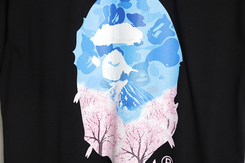 BAPE Cherry Blossom Logo Short Sleeve T-Shirt TSK1