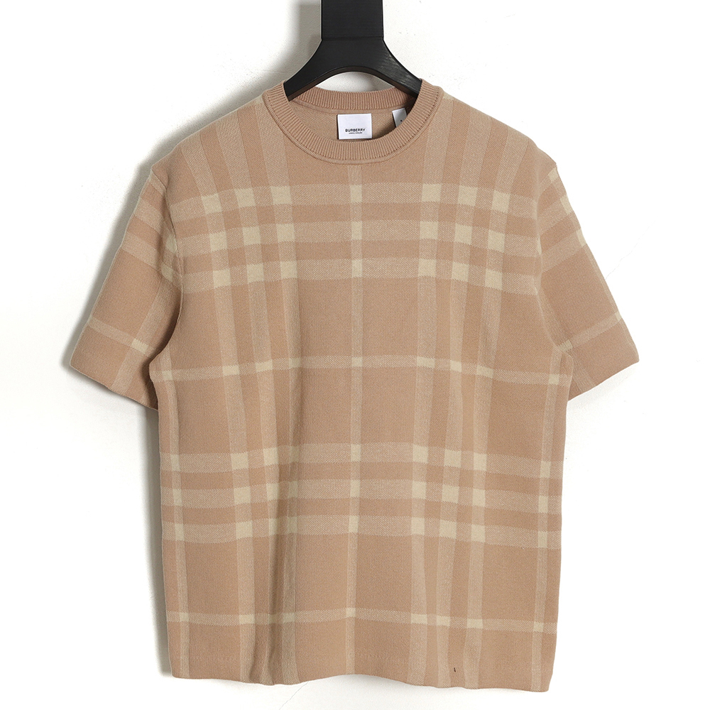 Burberry 23SS Wool Check Knit Short Sleeve