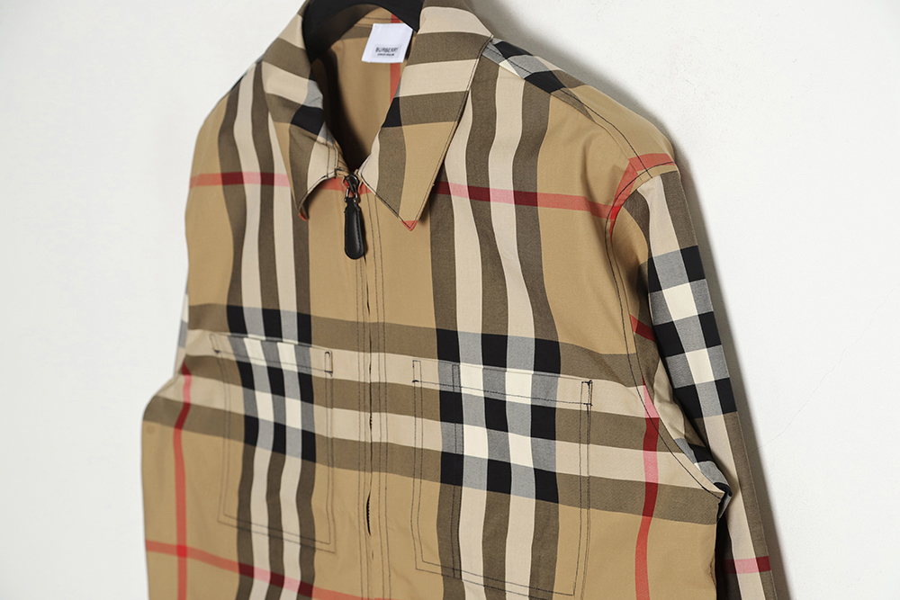 Burberry BBR 23SS Plaid Lapel Shirt Jacket