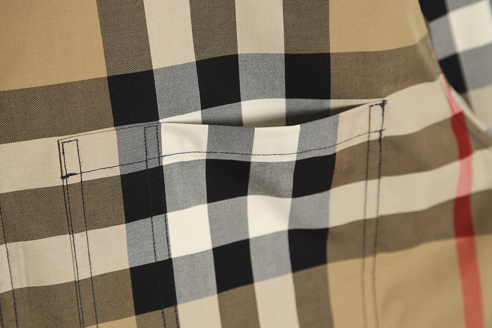 Burberry BBR 23SS Plaid Lapel Shirt Jacket