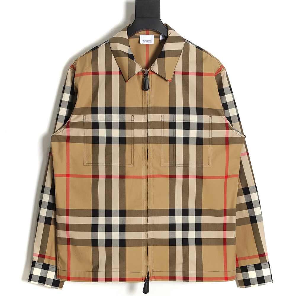 Burberry BBR 23SS Plaid Lapel Shirt Jacket