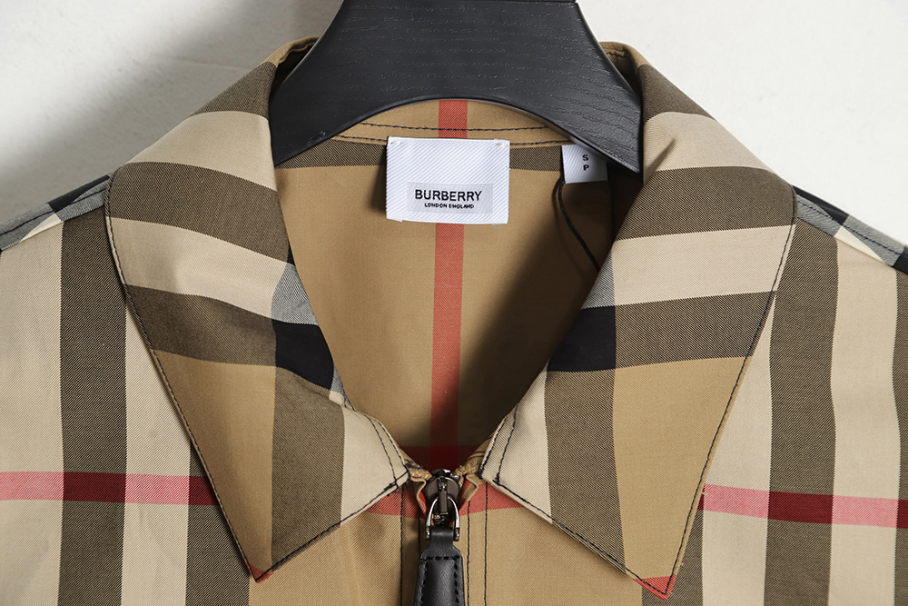 Burberry BBR 23SS Plaid Lapel Shirt Jacket