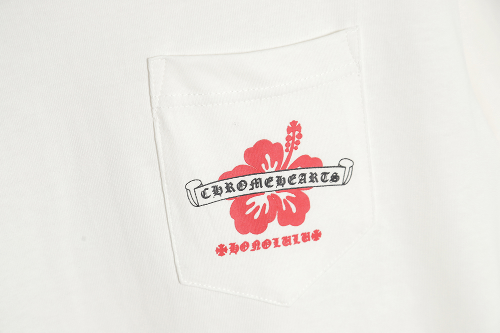 Chrome Hearts 23SS Floral Print Short Sleeve T-Shirt