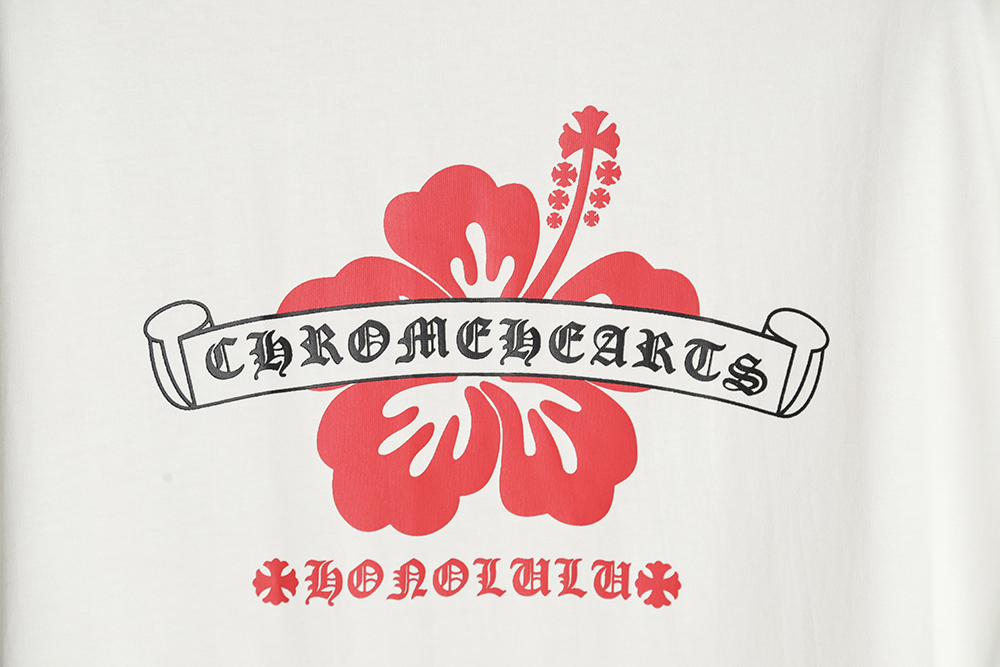 Chrome Hearts 23SS Floral Print Short Sleeve T-Shirt