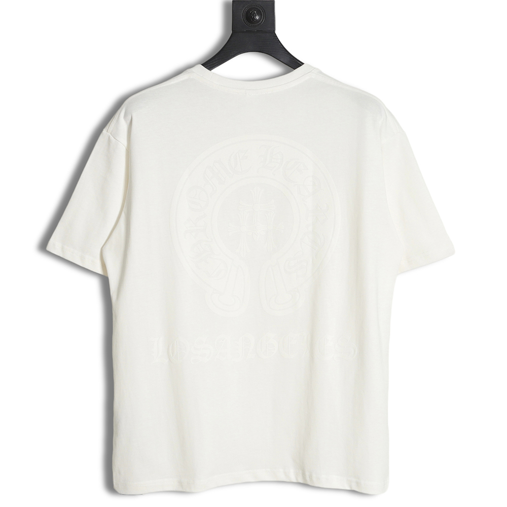 Chrome Hearts 23SS Back Big Horseshoe Print Short Sleeve T-Shirt