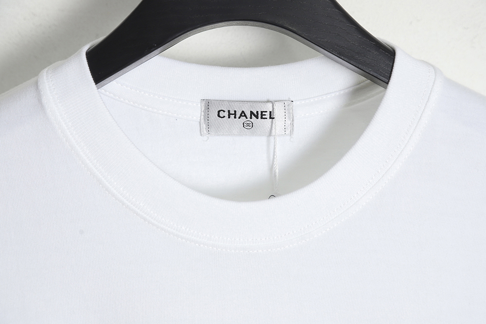 CHANEL 23SS double C printed short-sleeved T-shirt