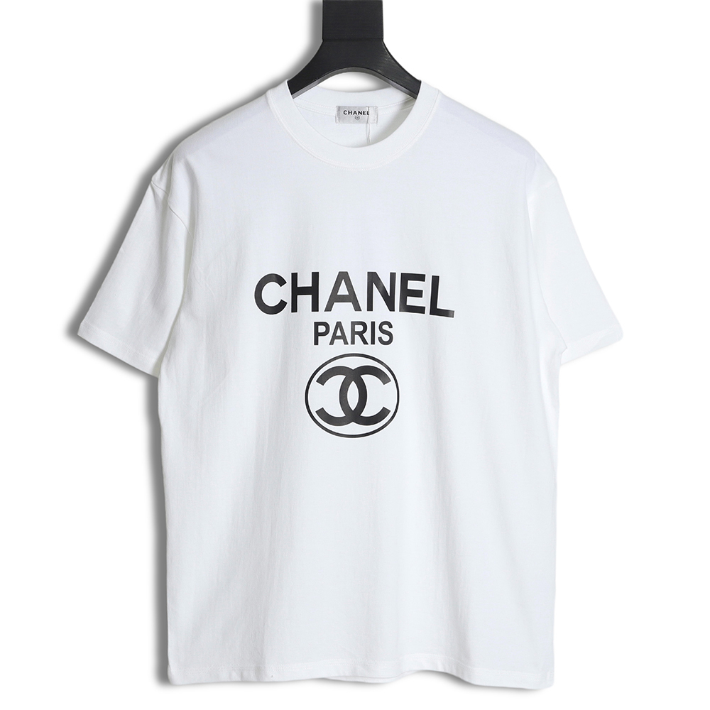 CHANEL 23SS double C printed short-sleeved T-shirt