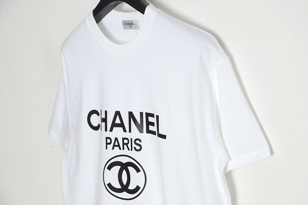CHANEL 23SS double C printed short-sleeved T-shirt