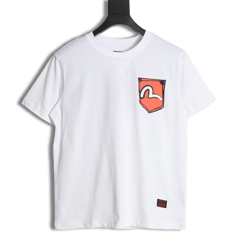 Evisu 23ss graffiti two-dimensional short-sleeved T-shirt