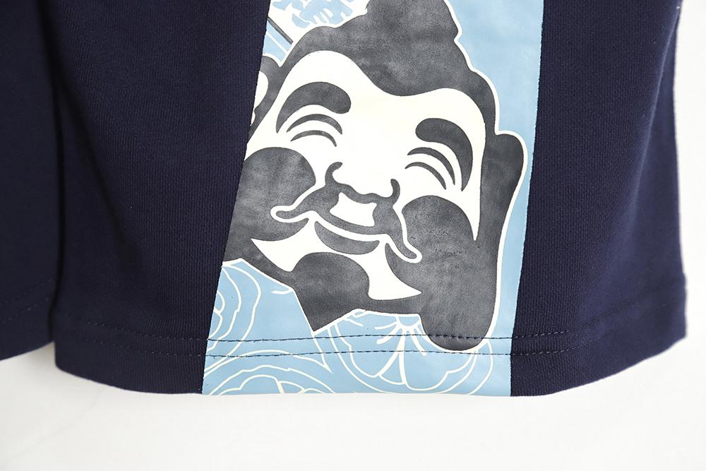 Evisu 21ss big fish wish big M print shorts