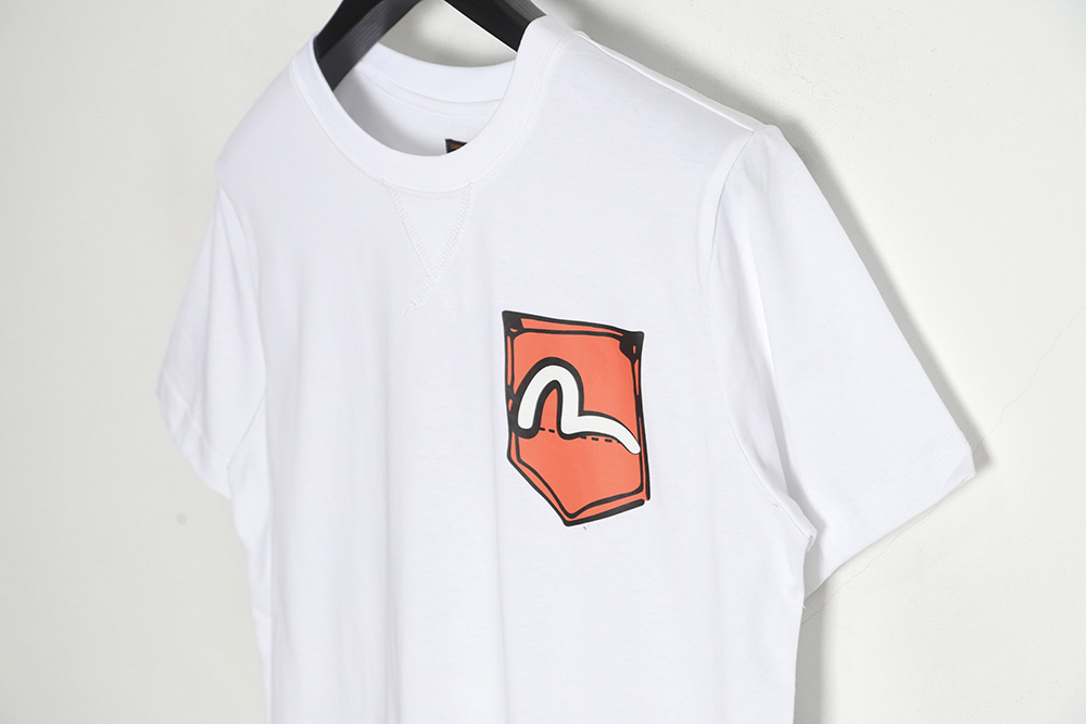 Evisu 23ss graffiti two-dimensional short-sleeved T-shirt