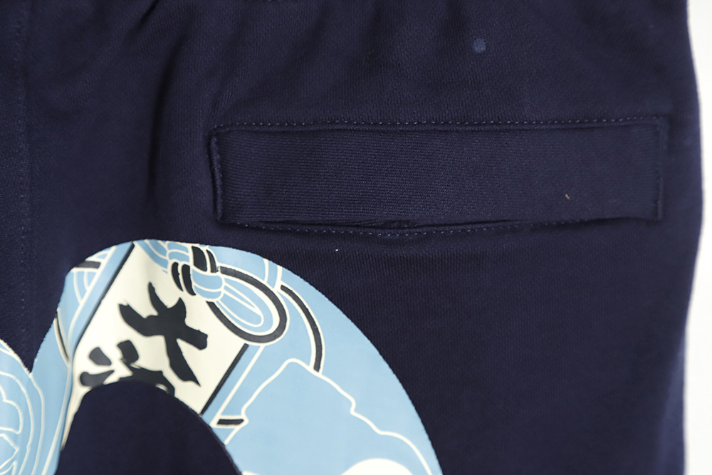 Evisu 21ss big fish wish big M print shorts