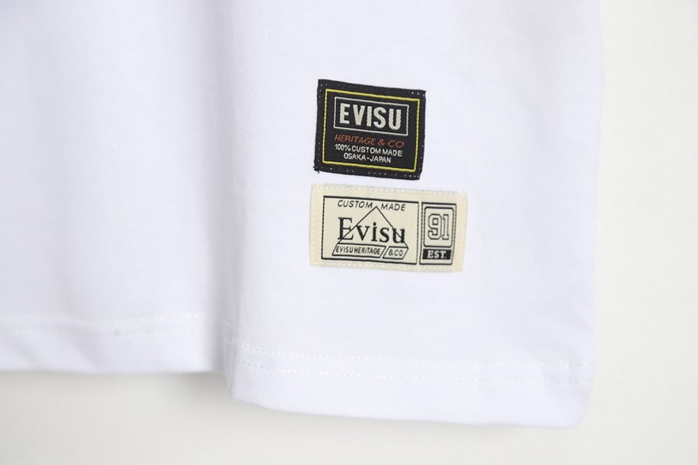 Evisu 23ss Buddha head full body short-sleeved T-shirt