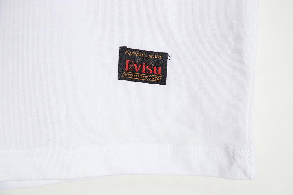 Evisu 23ss graffiti two-dimensional short-sleeved T-shirt