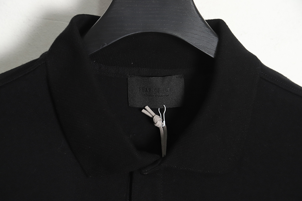 Fear of God FOG main line No. 7 flocking letter short-sleeved Polo shirt TSK2